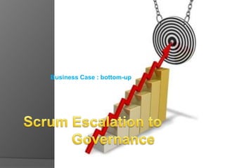 Scrum Escalation to Governance	 Business Case : bottom-up 