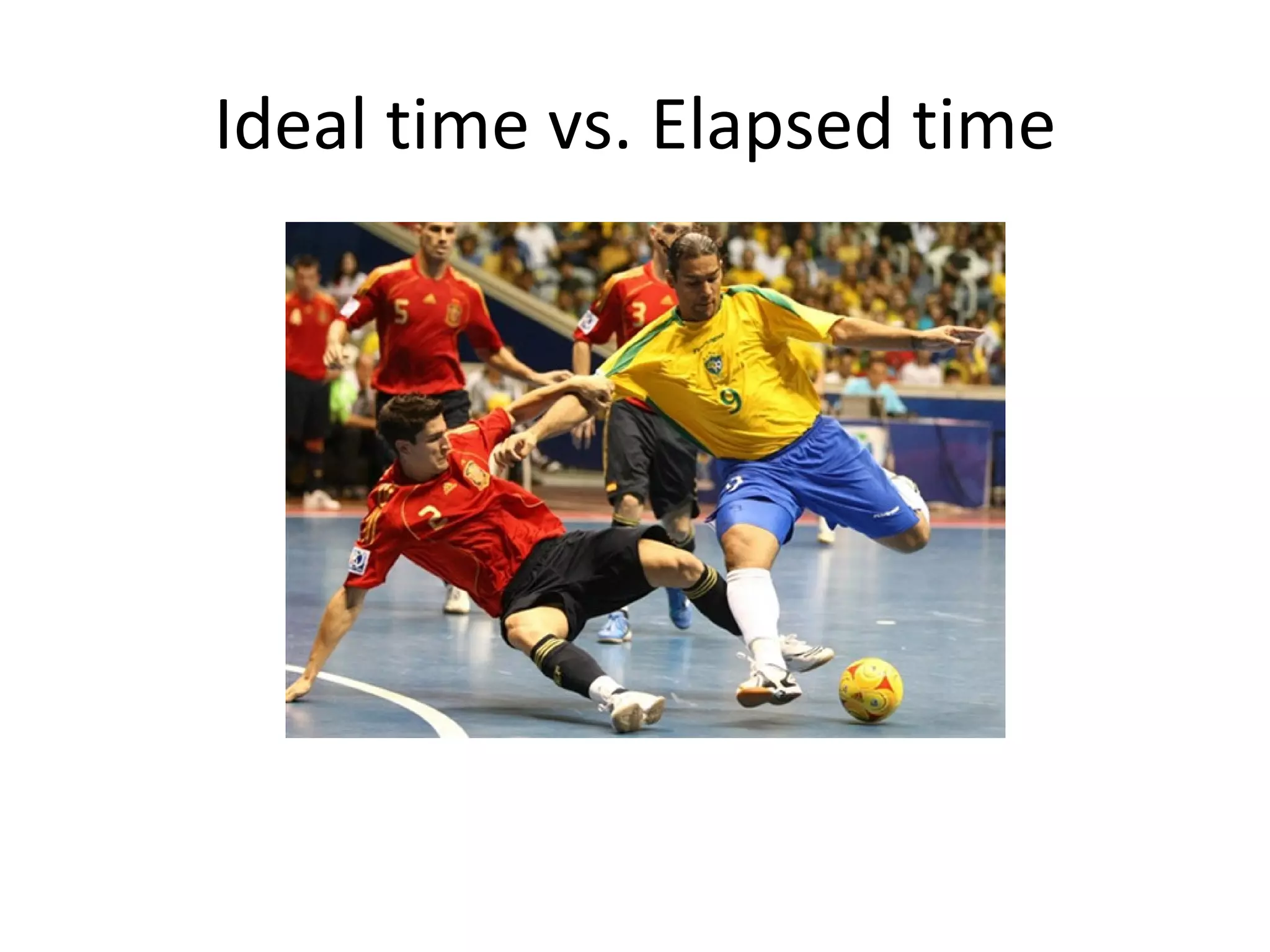 Ideal time vs. Elapsed time 