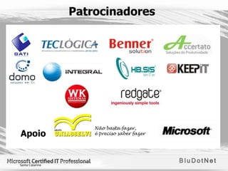 Patrocinadores




            Não basta fazer,
Apoio       é preciso saber fazer
 