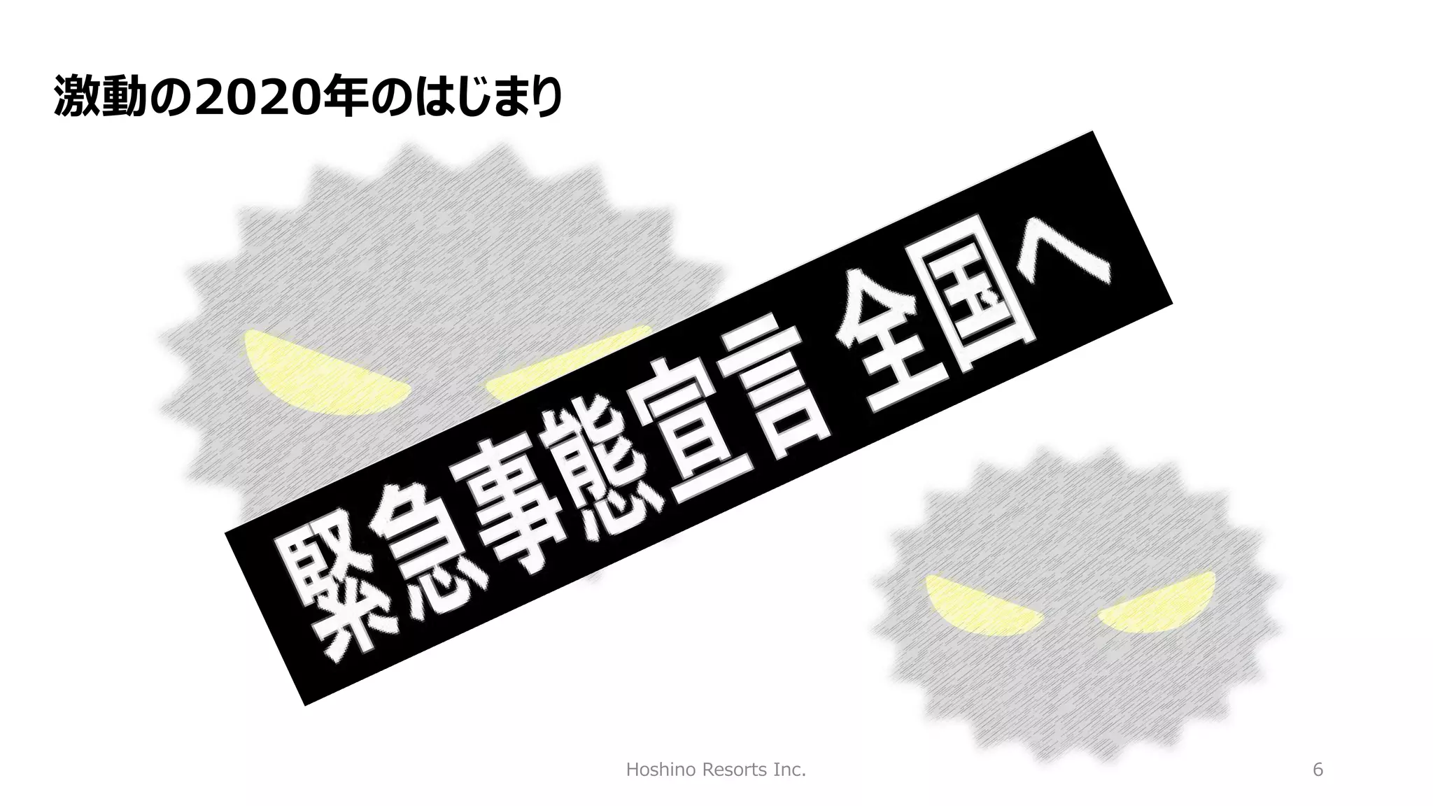 Hoshino Resorts Inc. 6
激動の2020年のはじまり
 