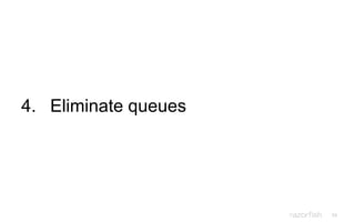 53
4. Eliminate queues
 