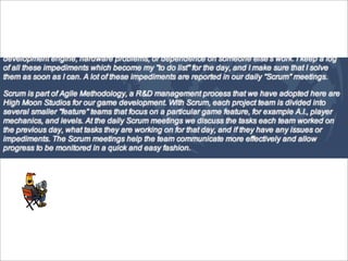 Scrum Games Industry Hannover 2009