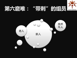 第六磨难：“带刺”的组员

            技术
            牛人
  老人
       新人
 