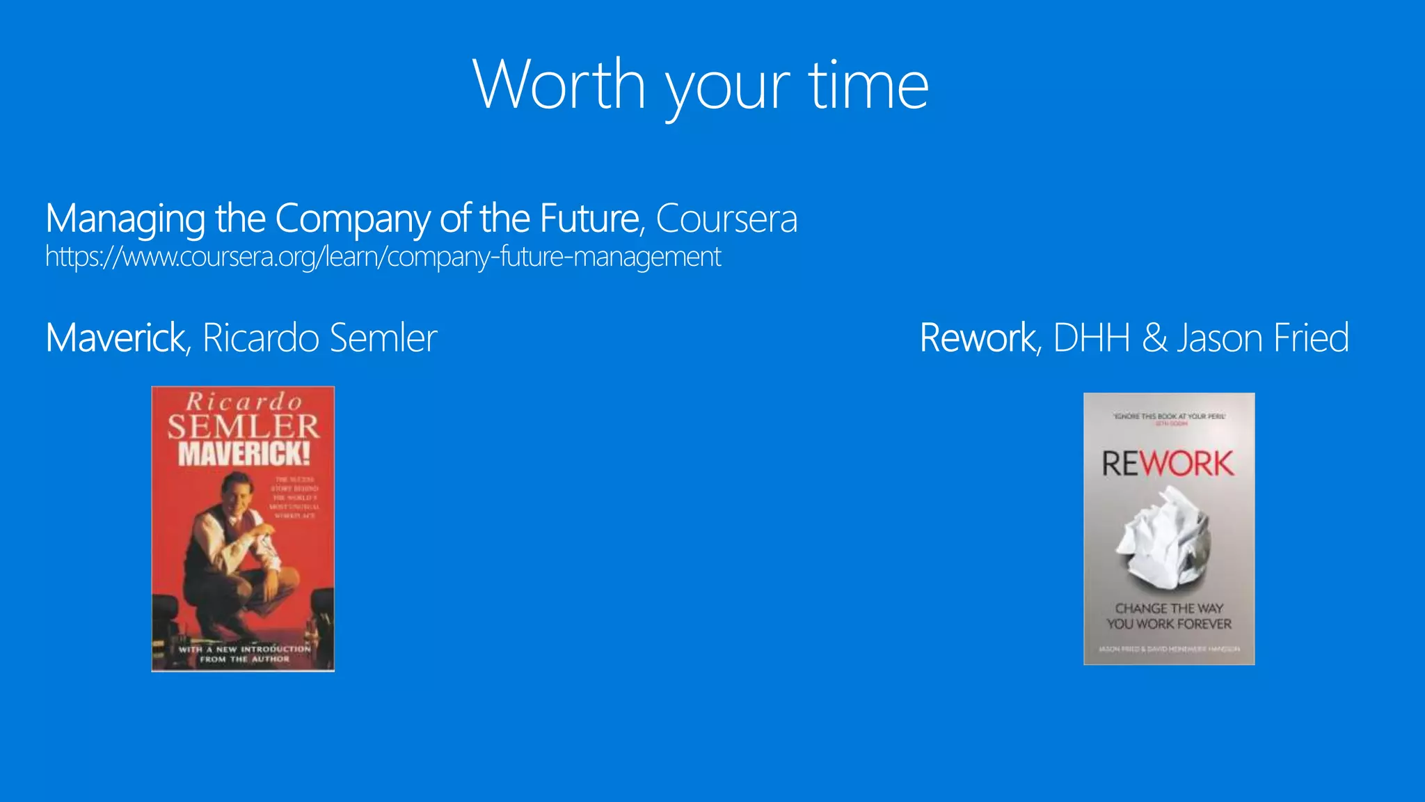 Lessons Learned The Hard Way - Scrum Gathering 2016