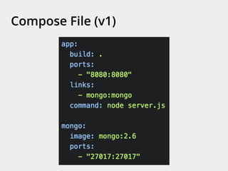 Compose File (v1)
 
