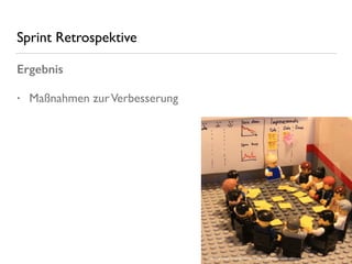 Sprint Retrospektive
Ergebnis
• Maßnahmen zurVerbesserung
 