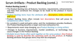 Scrum guide presentation (Scrum Guide in easy to read PPT format) | PDF