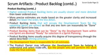 Scrum guide presentation (Scrum Guide in easy to read PPT format) | PDF