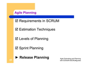 ScrumGuides Agile Estimating And Planning With Scrum