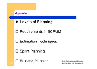 ScrumGuides Agile Estimating And Planning With Scrum