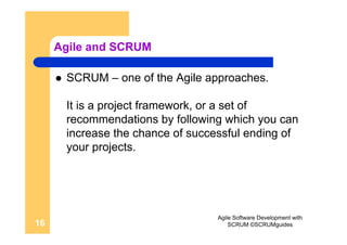 Agile Software Development With SCRUM | PDF