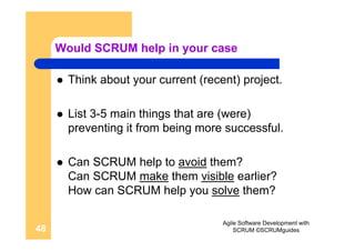 Agile Software Development With SCRUM | PDF