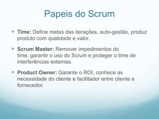 Palestra: Scrum e seus papéis