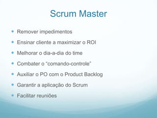 Palestra: Scrum e seus papéis