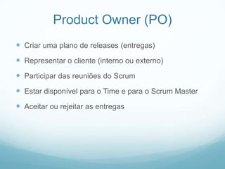 Palestra: Scrum e seus papéis