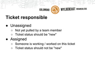 Conclusion
●   Define user stories, find spikes
●   Do planning poker
●   Do PO-presentations
●   Only work on planned user stories
    ○ No more, no less
● Find your team velocity

● Timeboxed sprints, no excuses!
    ○ 1 to 4 weeks
 