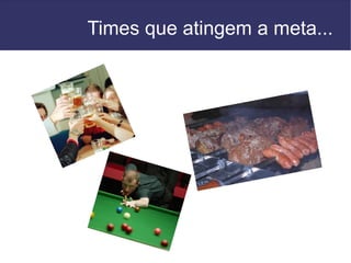 Times que atingem a meta...
 