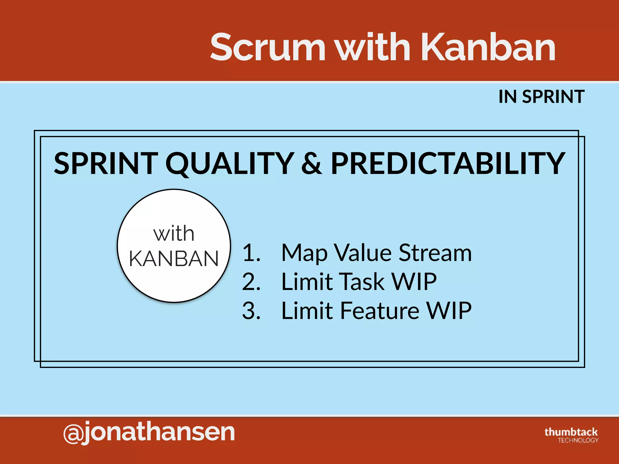 @jonathansen
TITLE  TEXT
Traditional Lean
Financial
Strategy
Economics  of  
Scale
Less  Upfront  Cost
Production
Strategy
Push Pull
Defect Strategy Quan5ty Quality
 