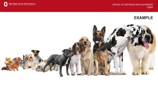OFFICE OF DISTANCE AND ELEARNING
PgMO
EXAMPLE
 