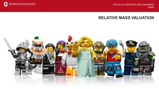 OFFICE OF DISTANCE AND ELEARNING
PgMO
RELATIVE MASS VALUATION
 