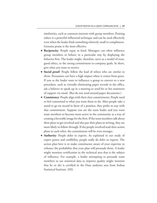 SCRUM MASTER AS A GREAT COMMUNICATOR | 117
F
F
F
F
 