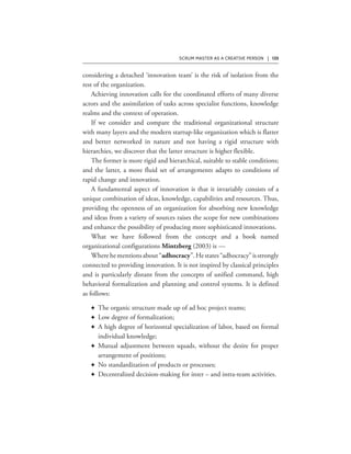 SCRUM MASTER AS A CREATIVE PERSON | 135
F
F
F
F
F
F
 