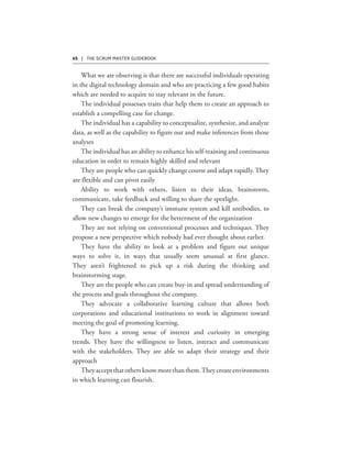 62 | THE SCRUM MASTER GUIDEBOOK
 