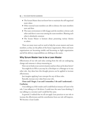 66 | THE SCRUM MASTER GUIDEBOOK
F
F
F
F
 