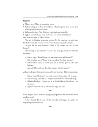 SCRUM MASTER AS A GREAT COMMUNICATOR | 83
F
F
F
F
F
F
F
F
F
F
F
F
`
`
 