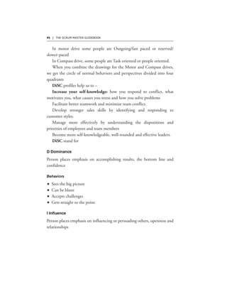 92 | THE SCRUM MASTER GUIDEBOOK
F
F
F
F
 