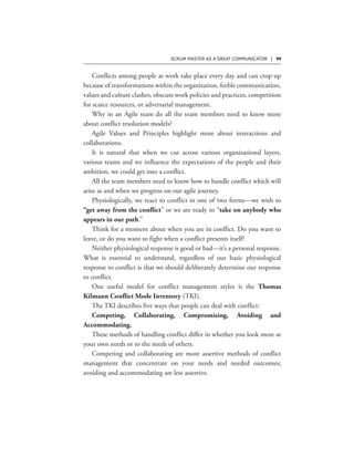 SCRUM MASTER AS A GREAT COMMUNICATOR | 99
 