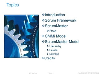Maturity Level Scrum Scrum master maturity_model - for agile 2014 | PPTX