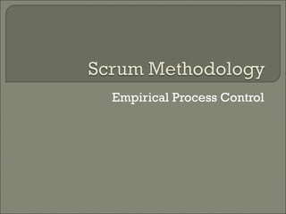 Empirical Process Control 