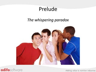 Prelude
The whispering paradox

 