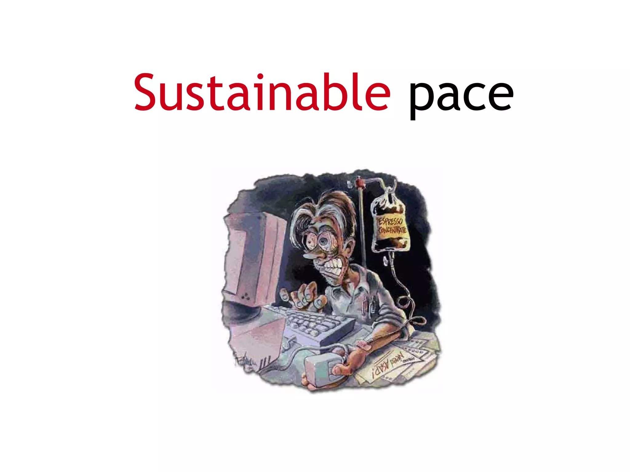 Sustainable pace
 