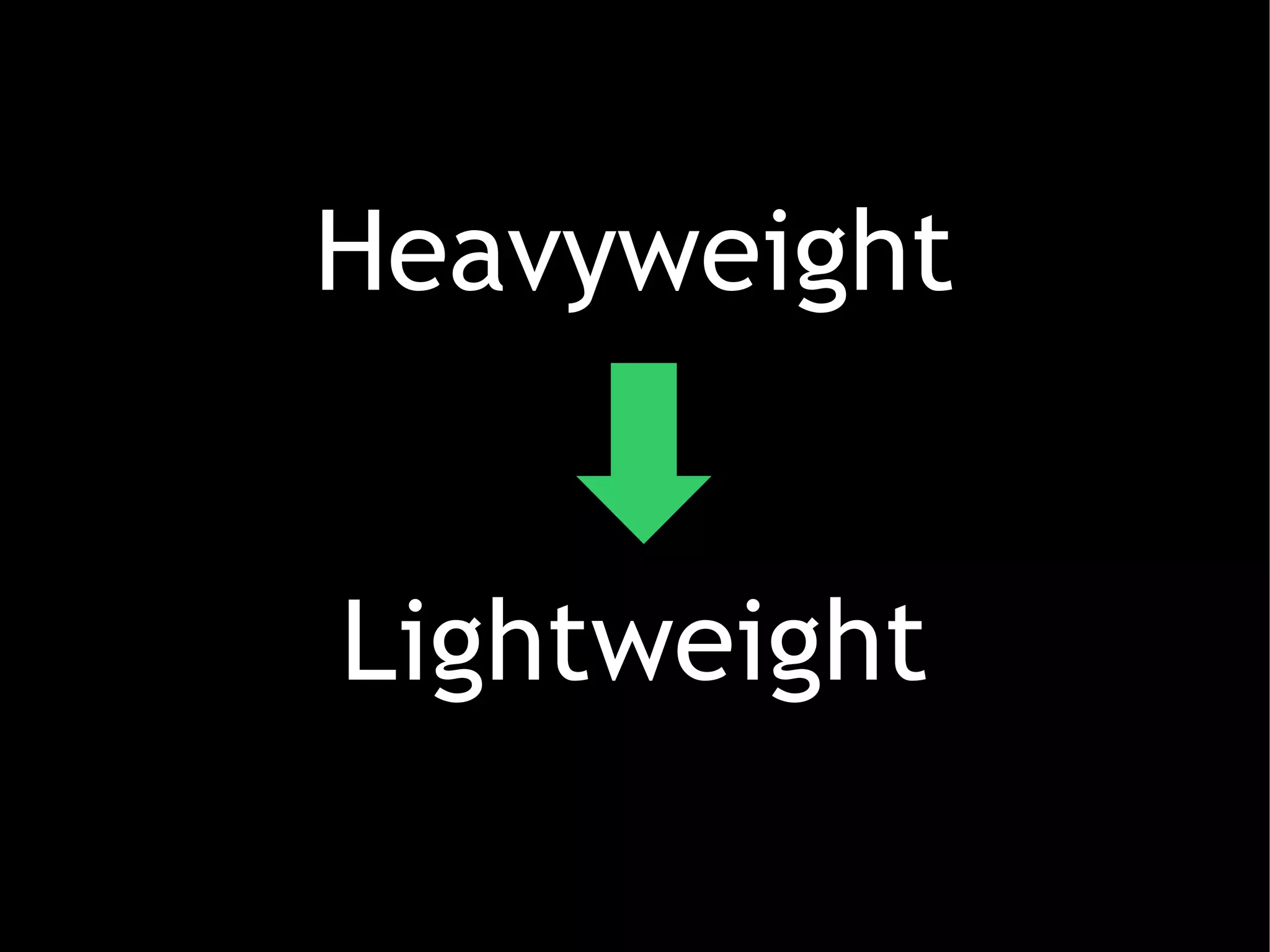 Heavyweight


Lightweight
 