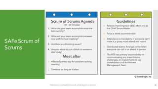 SAFeScrum of
Scrums
20
https://www.scaledagileframework.com/program-increment/
 