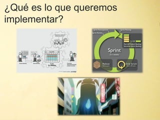 ¿Qué es lo que queremos
implementar?



               "
 
