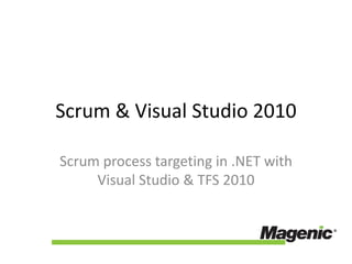 Scrum & Visual Studio 2010 Scrum process targeting in .NET with Visual Studio & TFS 2010 
