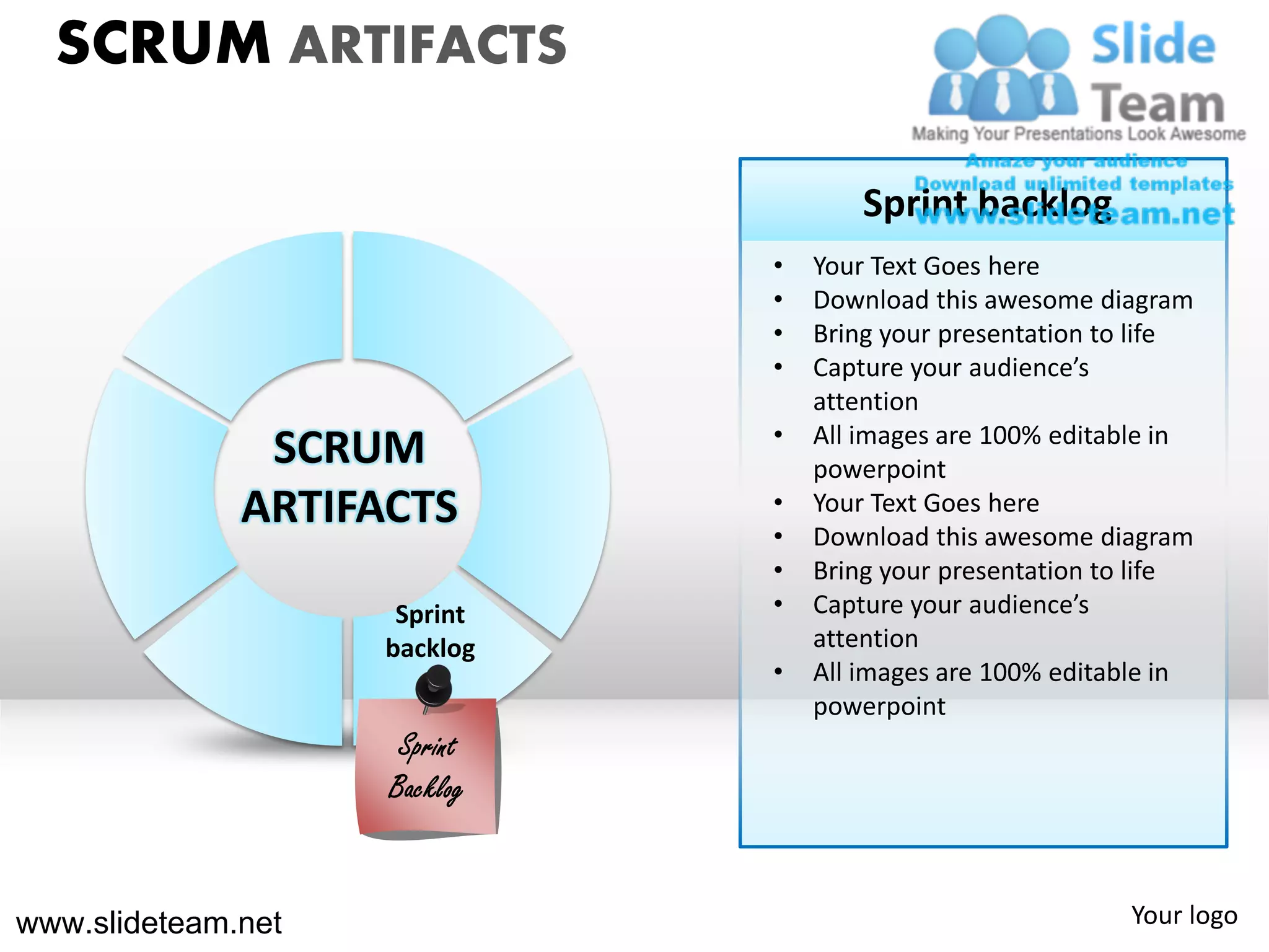 Scrum process powerpoint presentation templates. | PDF