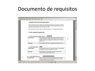 Documento de requisitos 
 