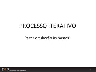 11	
  
PROCESSO	
  ITERATIVO	
  
Par_r	
  o	
  tubarão	
  às	
  postas!	
  
 