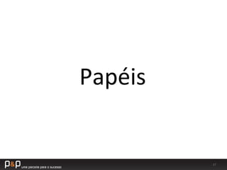 17	
  
Papéis	
  
 