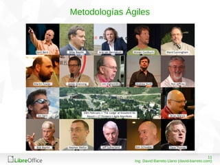1108/03/15
Ing. David Barreto Llano (david-barreto.com)
Metodologías Ágiles
 
