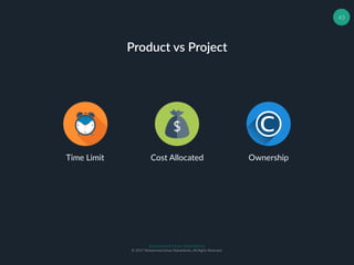 Muhammad Ichsan Rahardianto
© 2017 Muhammad Ichsan Rahardianto. All Rights Reserved.
43
Product vs Project
Cost Allocated OwnershipTime Limit
 