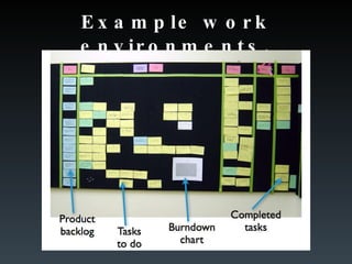 Example work environments. 