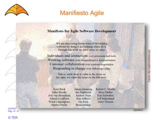 GESPRO
Pág. VI - 6
© TER
Manifiesto Agile
Fuente:http://agilemanifesto.org/
(02/2001)
 