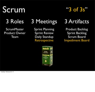 Scrum

Tuesday, February 25, 14

 