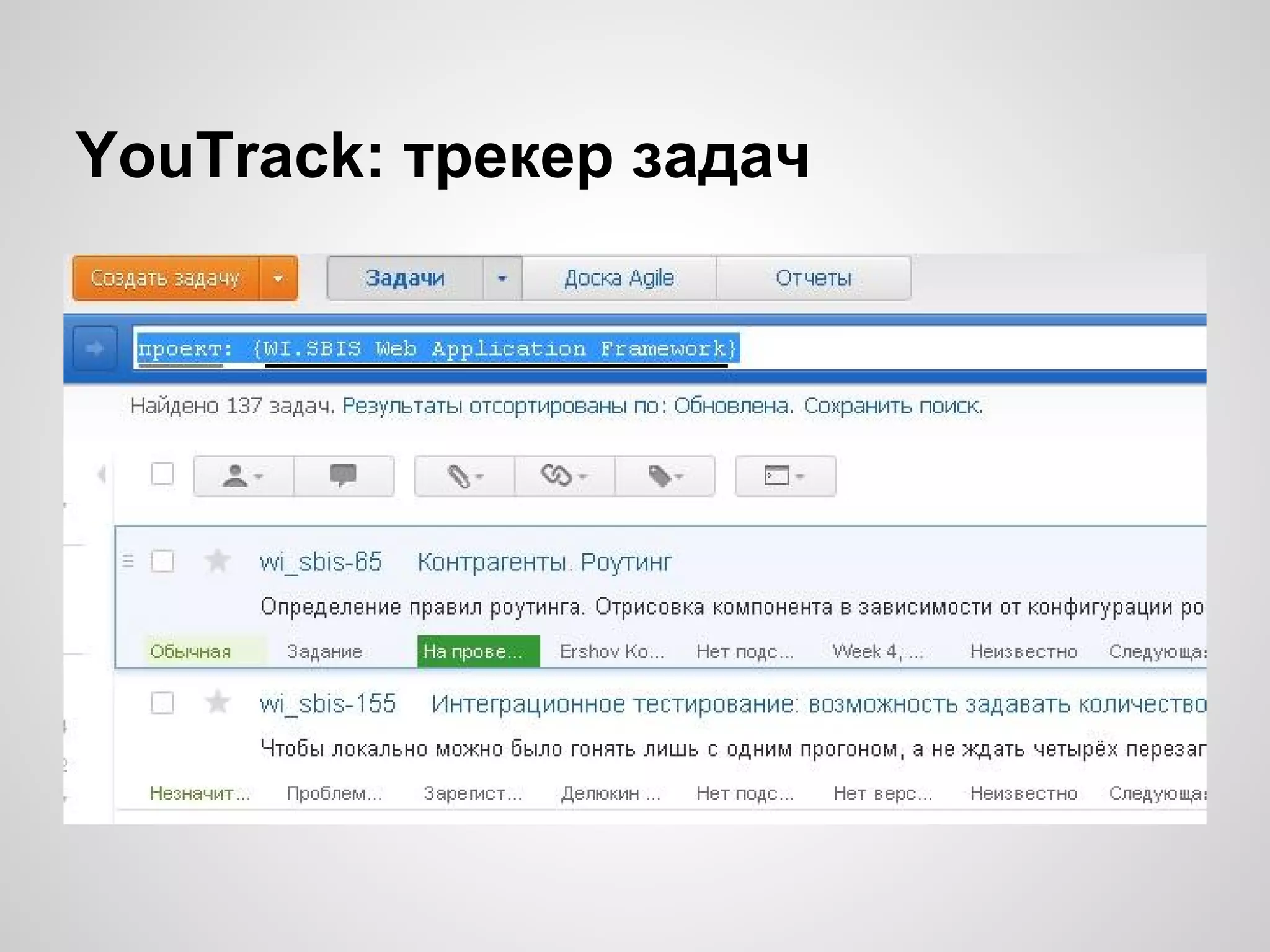 YouTrack: трекер задач

 