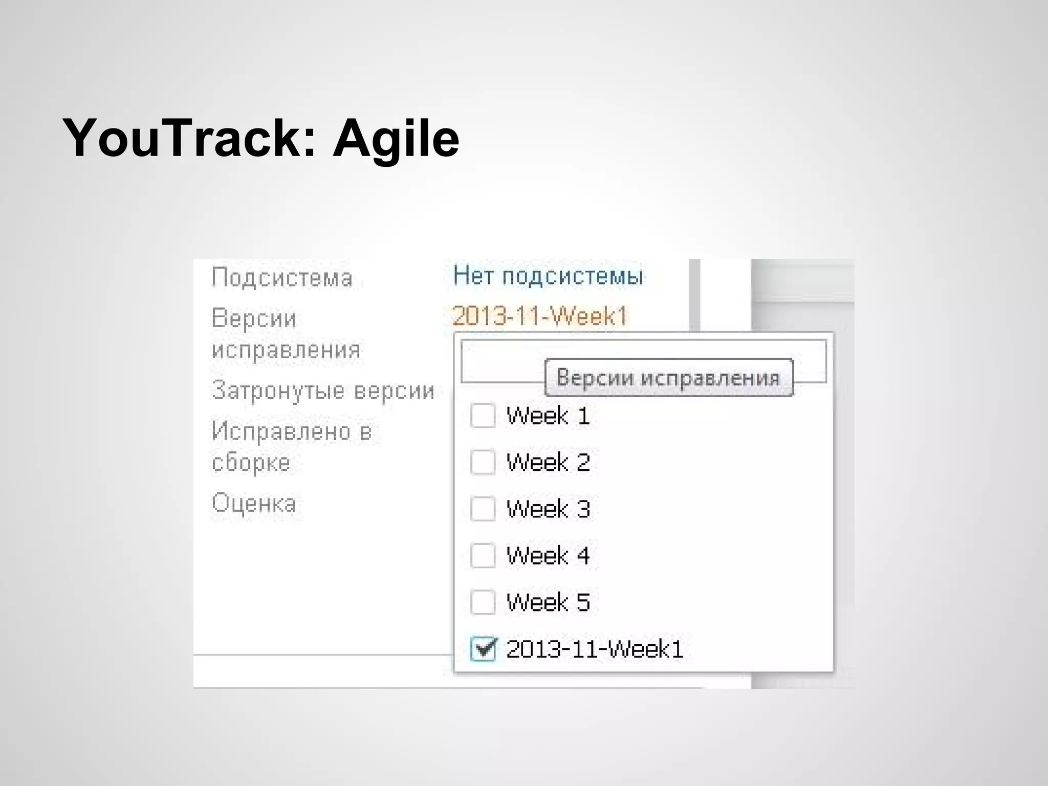 YouTrack: Agile

 